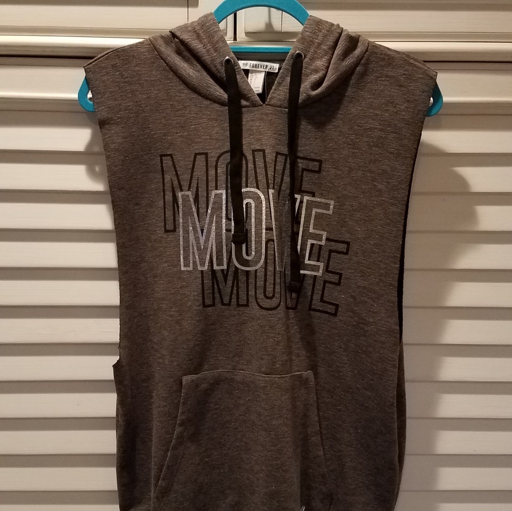 Forever 21 Sport Sleeveless Swearshirt
